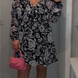Zara Dress Floral Dress Size L
